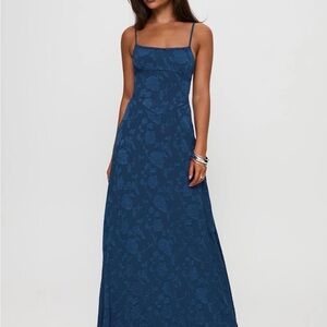 Princess Polly South of France Maxi Dress — Navy • Never Worn • Size 6